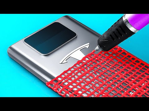 3D PEN PHONE COVER 📱🖌️ COOL CRAFTS FROM GLUE GUN & POLYMER CLAY TO TRY AT HOME