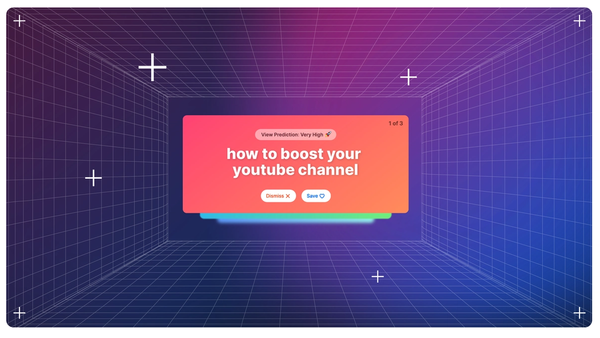 Daily Ideas: AI-powered video content Ideas for YouTube from vidIQ.