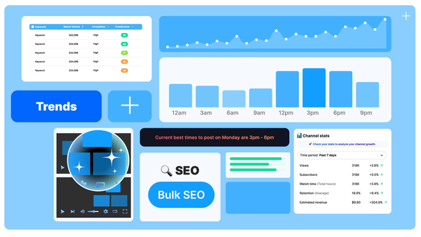 YouTube marketing tools for your agency.